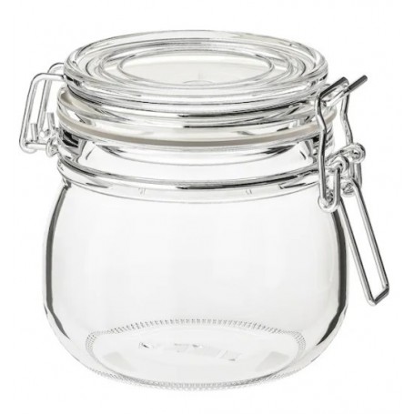 Bocal en verre hermétique