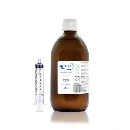 Verre de dioxyde de chlore 500 ml (C.D.S.)