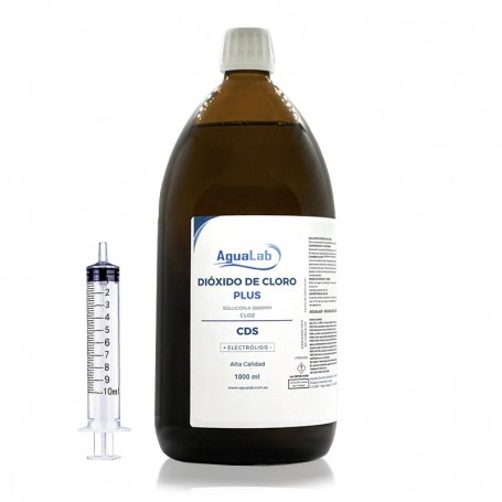 Dioxyde de Chlore PLUS 1000ml Verre (C.D.S. - C.D.I.)