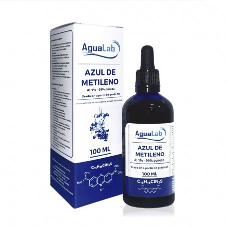 Bleu de méthylène 1% - 100 ml AGUALAB and box